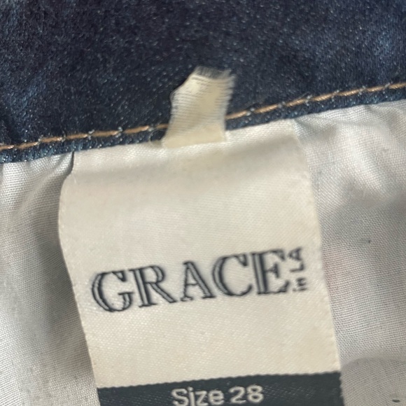 Grace in LA embroidered jeans size 28 - Picture 9 of 10